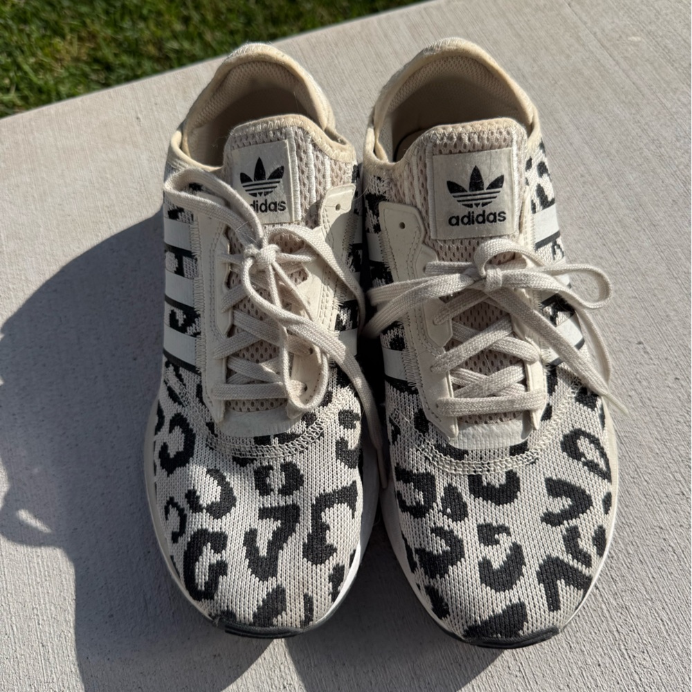 Adidas Sneakers - Black and White Leopard